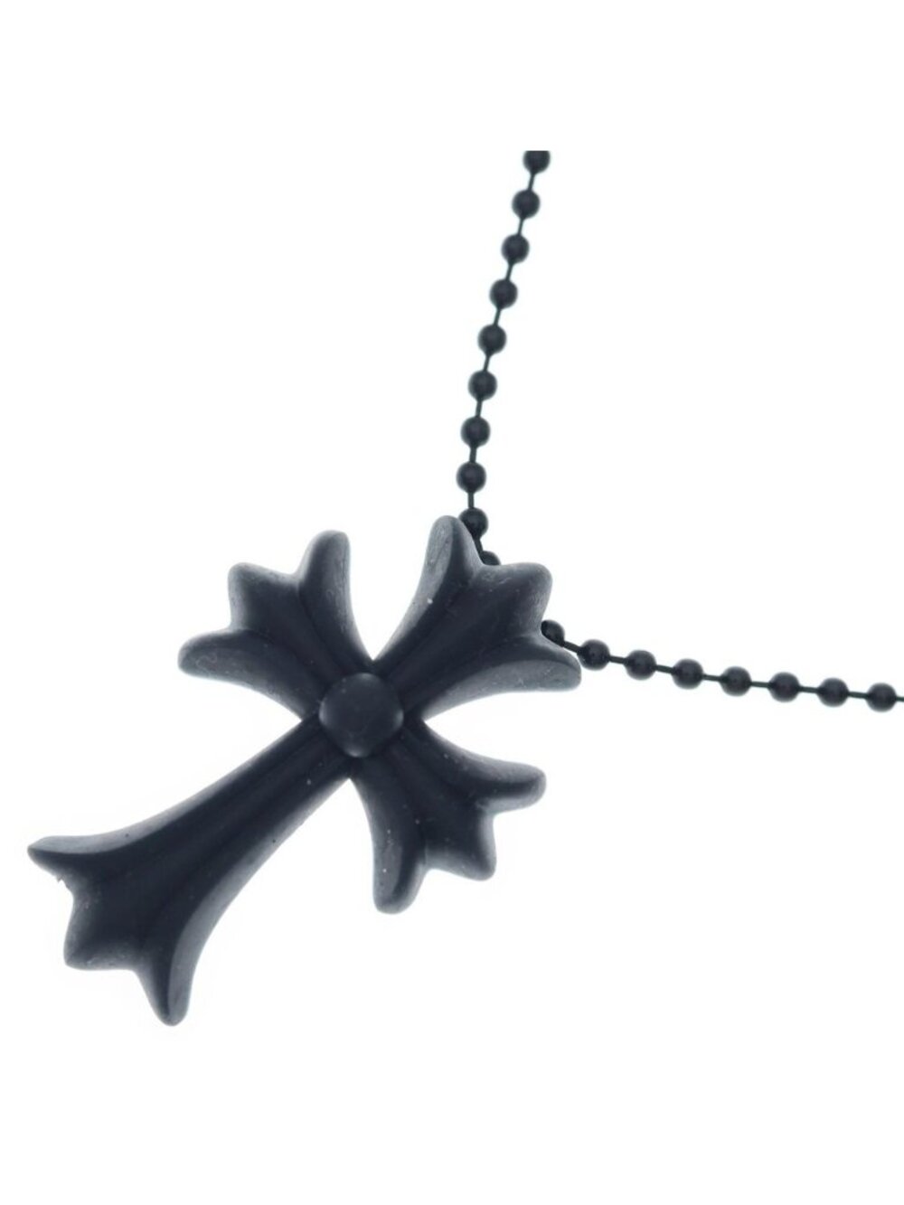 Chrome Hearts Rubber CH Small CH Cross Necklace Silicone
